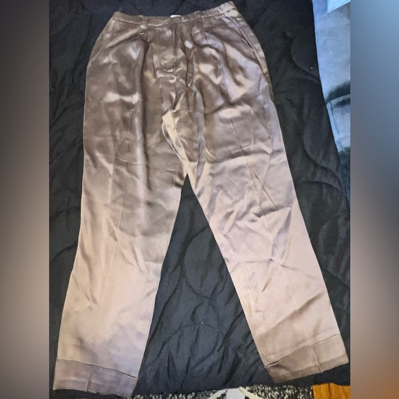 Brunello Cucinelli | Silk Trousers | Brown - Picture 8 of 8